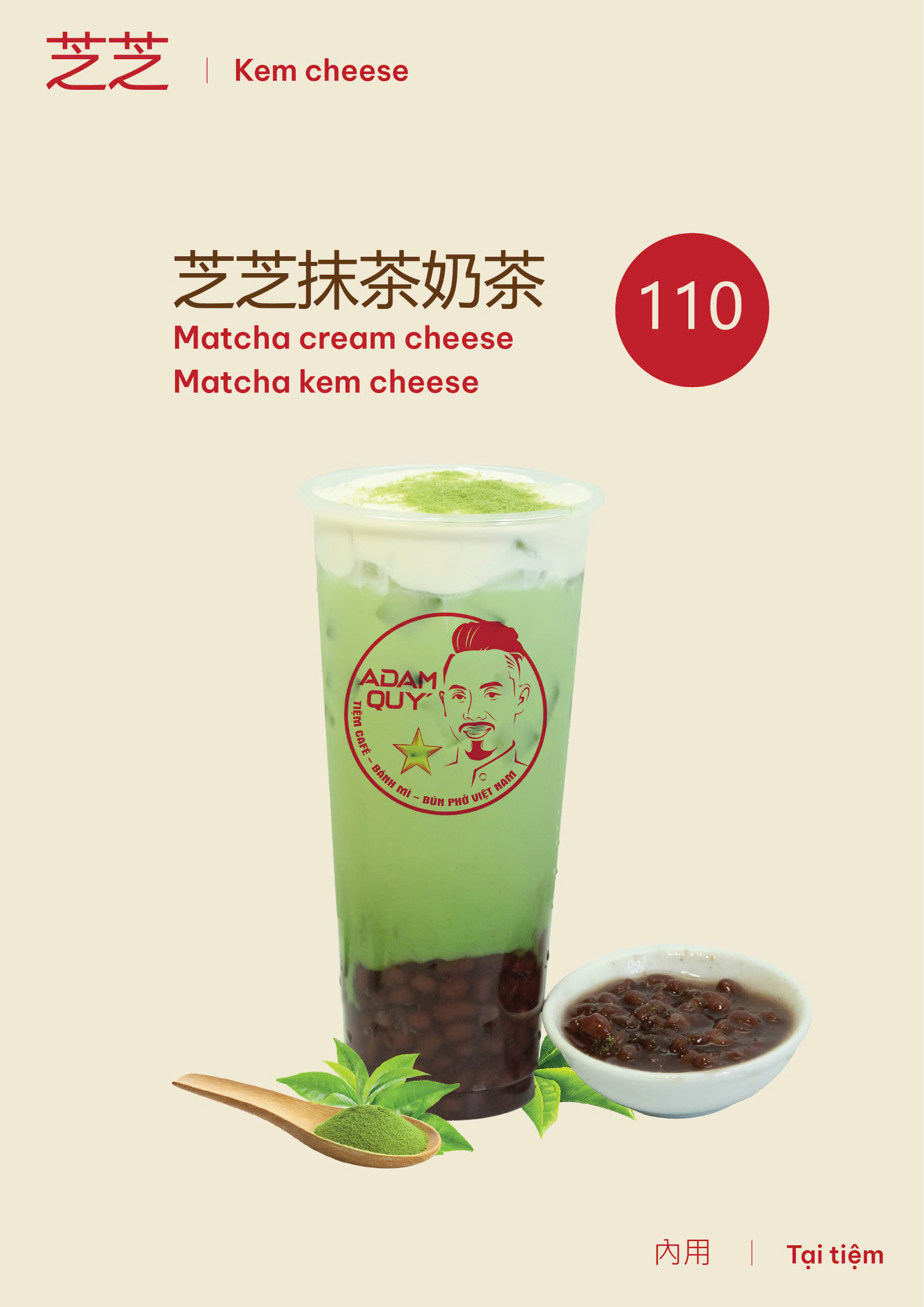 Matcha kem cheese